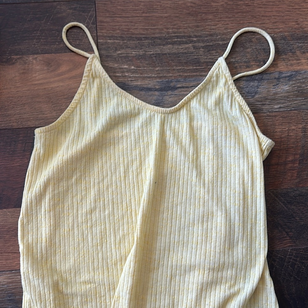 Yellow tank top extra small